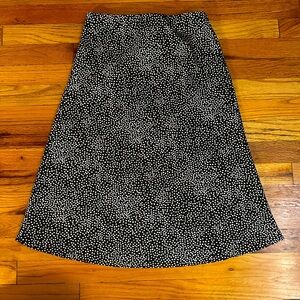 Silky Patterned Midi Skirt